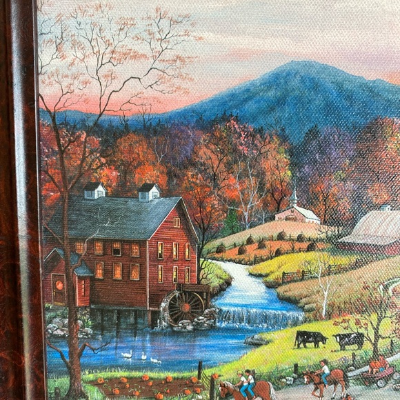 Mary Ann MA Vessey Folk Art Canvas Lithograph - Picture 5 of 11